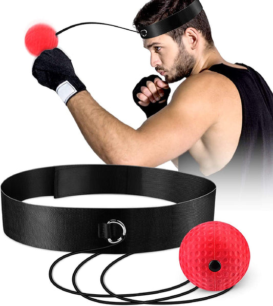 Upgraded Boxing Reflex Ball, Boxing Training Ball, Mma Speed Training Suitable for Adult/Kids Best Boxing Equipment for Training, Hand Eye Coordination and Fitness.