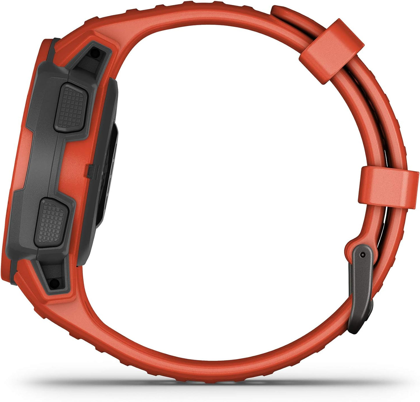 Instinct SOLAR, Rugged GPS Smartwatch, Built-In Sports Apps and Health Monitoring, Solar Charging and Ultratough Design Features, Flame Red