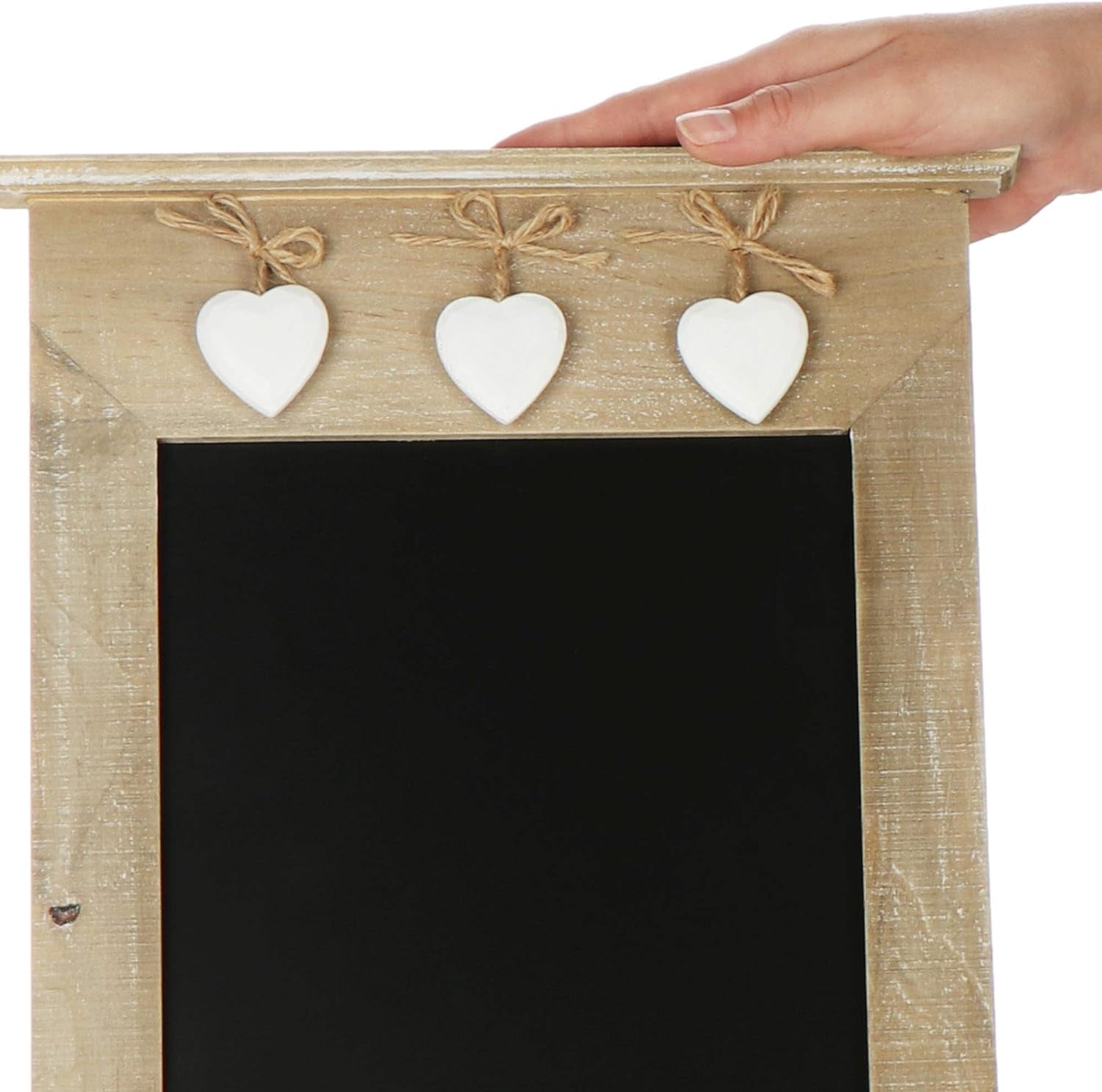 ® Memo Board - Chalk Board for Hanging up - Decorative Black Board to Write on - 38.5 X 28.5 Cm (01 Piece - 38.5 X 28.5 Cm)