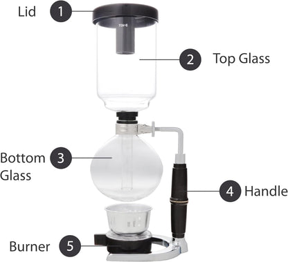 ® Coffee Master 5-Cup Syphon/Vacuum Glass Coffee Maker (5-Cup Coffee Maker)