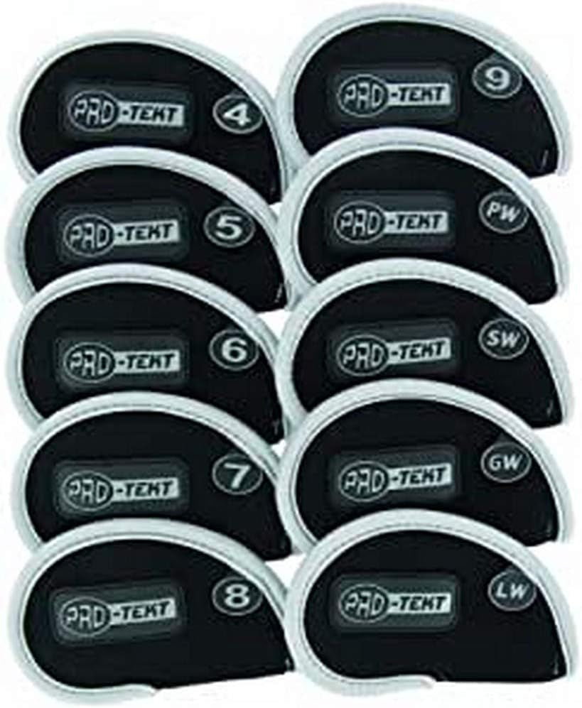 Deluxe Neoprene Iron Headcovers - Black/Silver