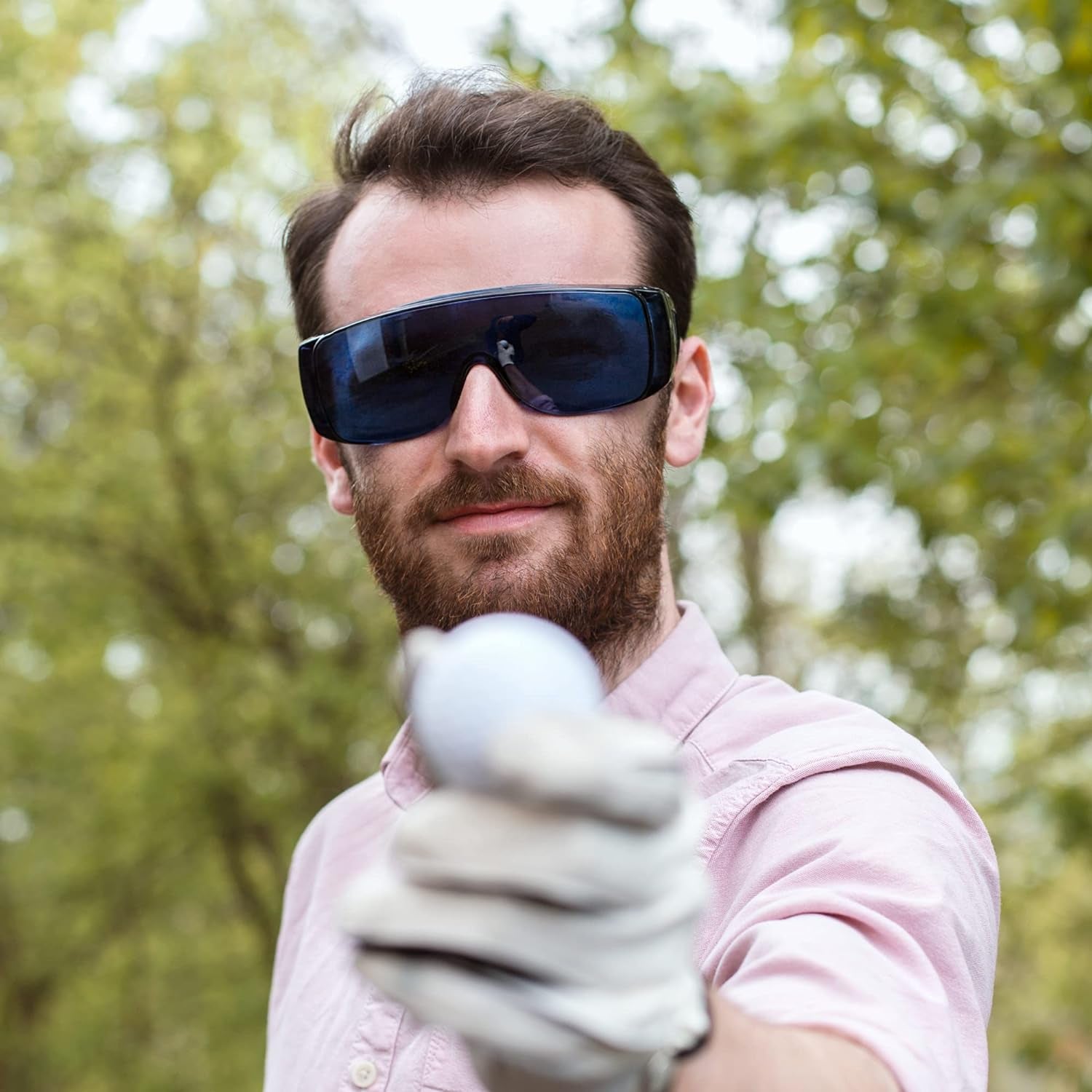 Original Golf Ball Finder Glasses, Blue Tinted Lens Illuminates White, Comes with Carry Pouch, Gift for Golfing Men & Women – Thumbsup!