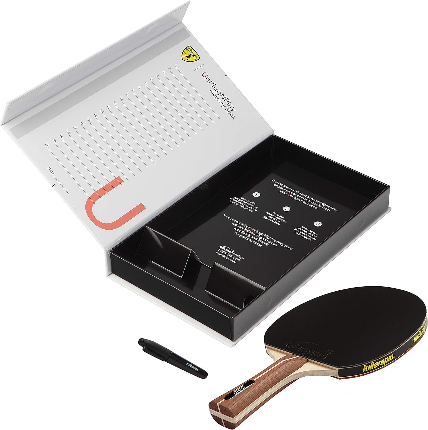 JET200 Ping Pong Paddle, Table Tennis Racket, Table Tennis Equipment for Beginners, Table Tennis Paddle with Wood Blade, Jet Basic Rubber Grips