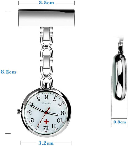 Nurse Lapel Pin Fob Watch Nursing Hanging Medical Doctor Pendant Pocket Watch