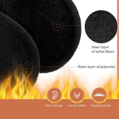 Ear Muffs Fleece Ear Warmers for Women Unisex Warm Sleeping Ear Muffs Outdoor Running Ear Warmer Plush Ear Covers for Winter