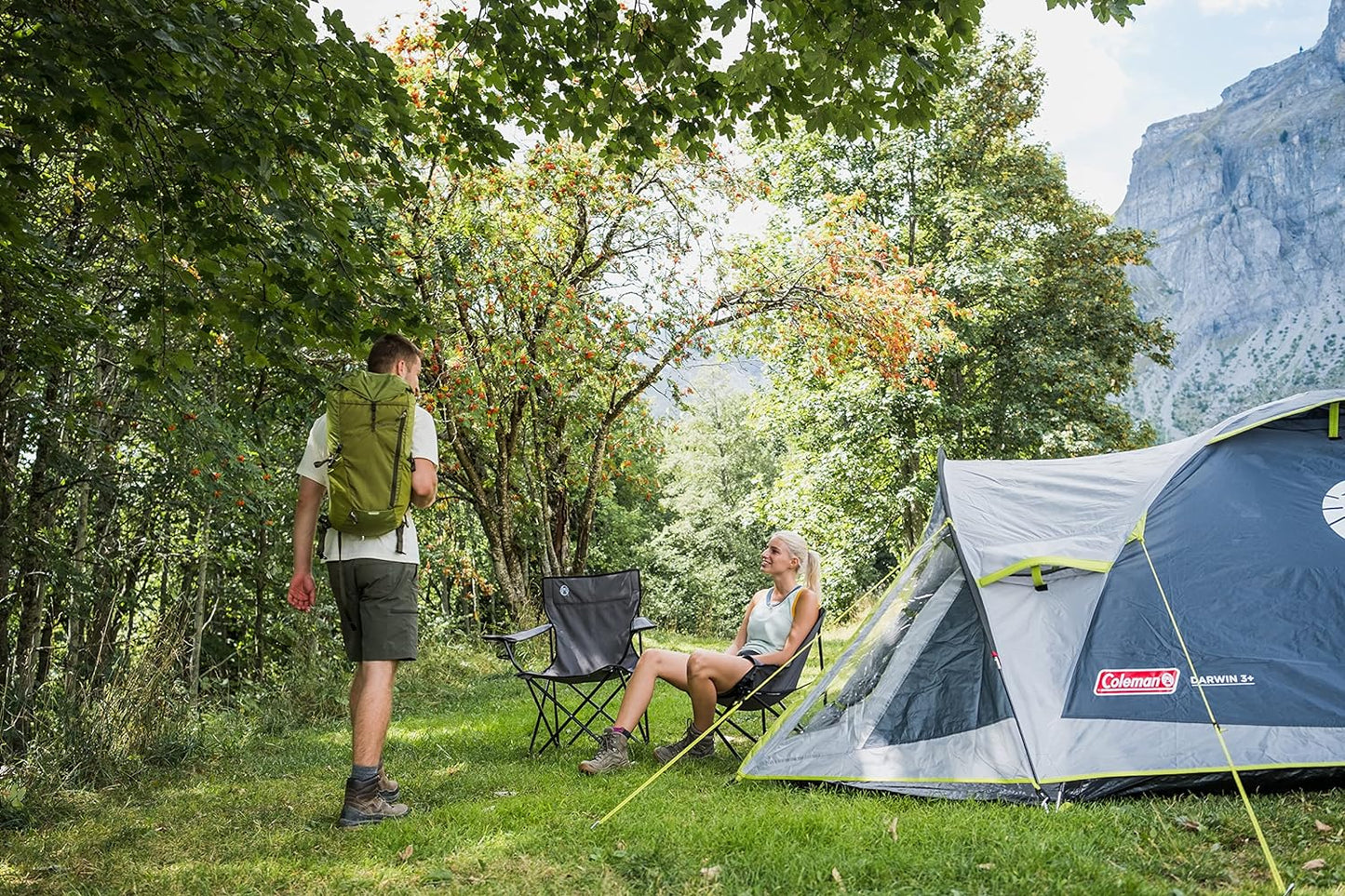 Tent Darwin, Compact Dome Tent, Also Ideal for Camping in the Garden, Lightweight Camping and Hiking Tent, Waterproof, Sewn-In Groundsheet