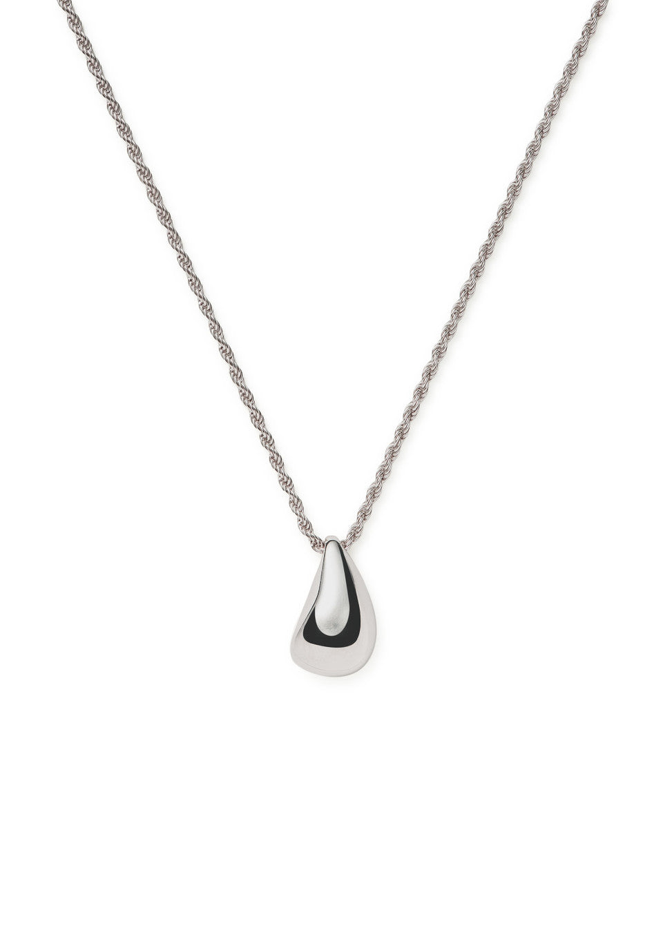 Missoma Savi Droplet Rhodium-Plated Necklace