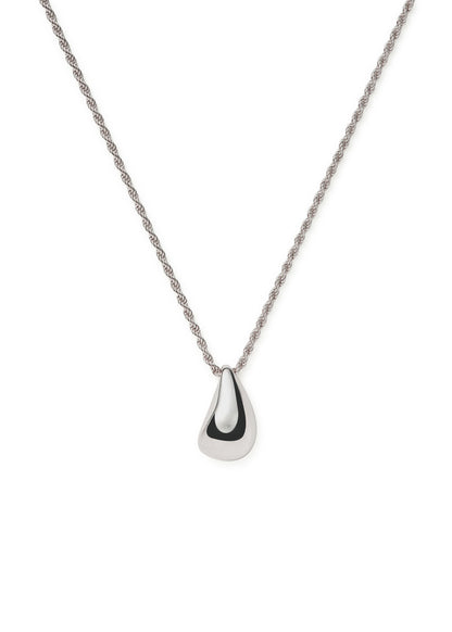 Missoma Savi Droplet Rhodium-Plated Necklace