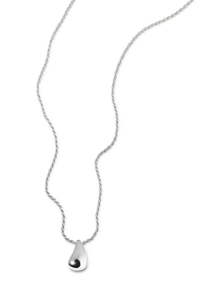 Missoma Savi Droplet Rhodium-Plated Necklace