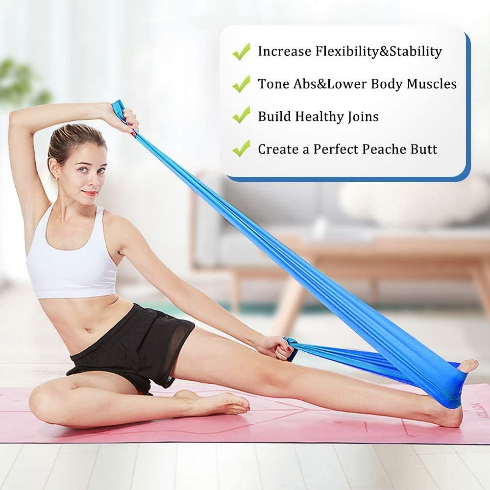 3 Pack Exercise Resistance Bands; Set with 3 Resistance Levels;1.8M Exercise Bands Resistance for Women and Men. Ideal for Strength Training, Yoga, Pilates