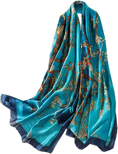 London® Spring Collection | Designer Silk Scarf for Women | Lightweight Neck Scarves | Shawl Wraps | Suitable for Daily Life | Travelling & Gifting | Smooth & Soft Finish | Size- 180Cm*90Cm