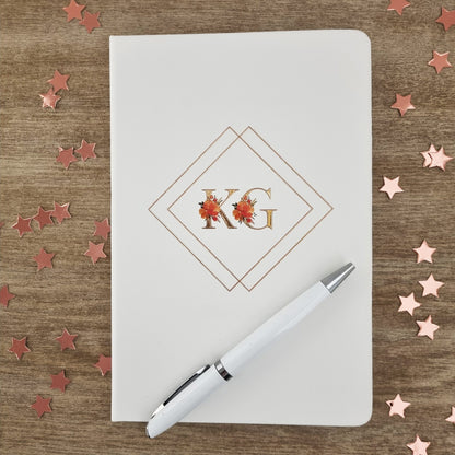 Floral Initials Teacher Notebook