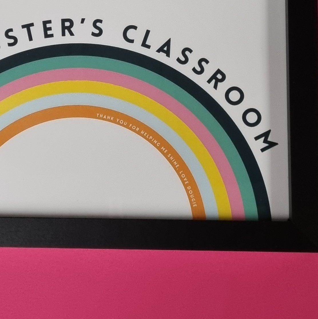 Rainbow Classroom Sign