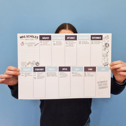 Personalised Teacher Wall Planner