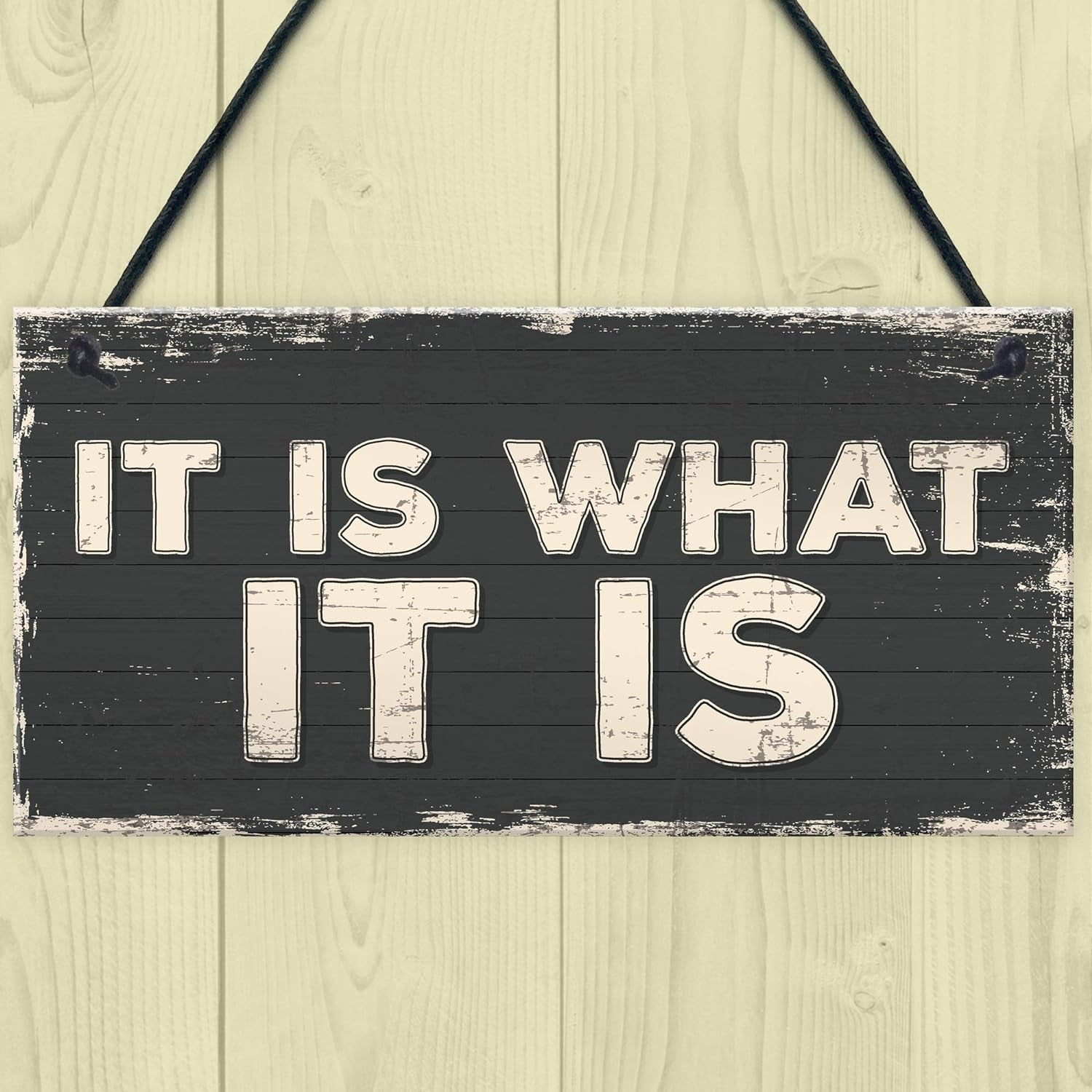 Funny It Is What It Is Hanging Friendship Signs Best Friends Plaque Alcohol Man Cave Gift