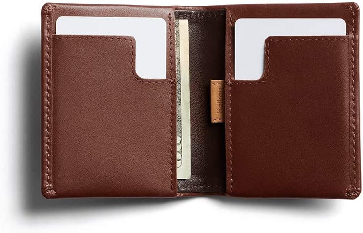 Slim Sleeve, Slim Leather Wallet (Max. 8 Cards and Bills)