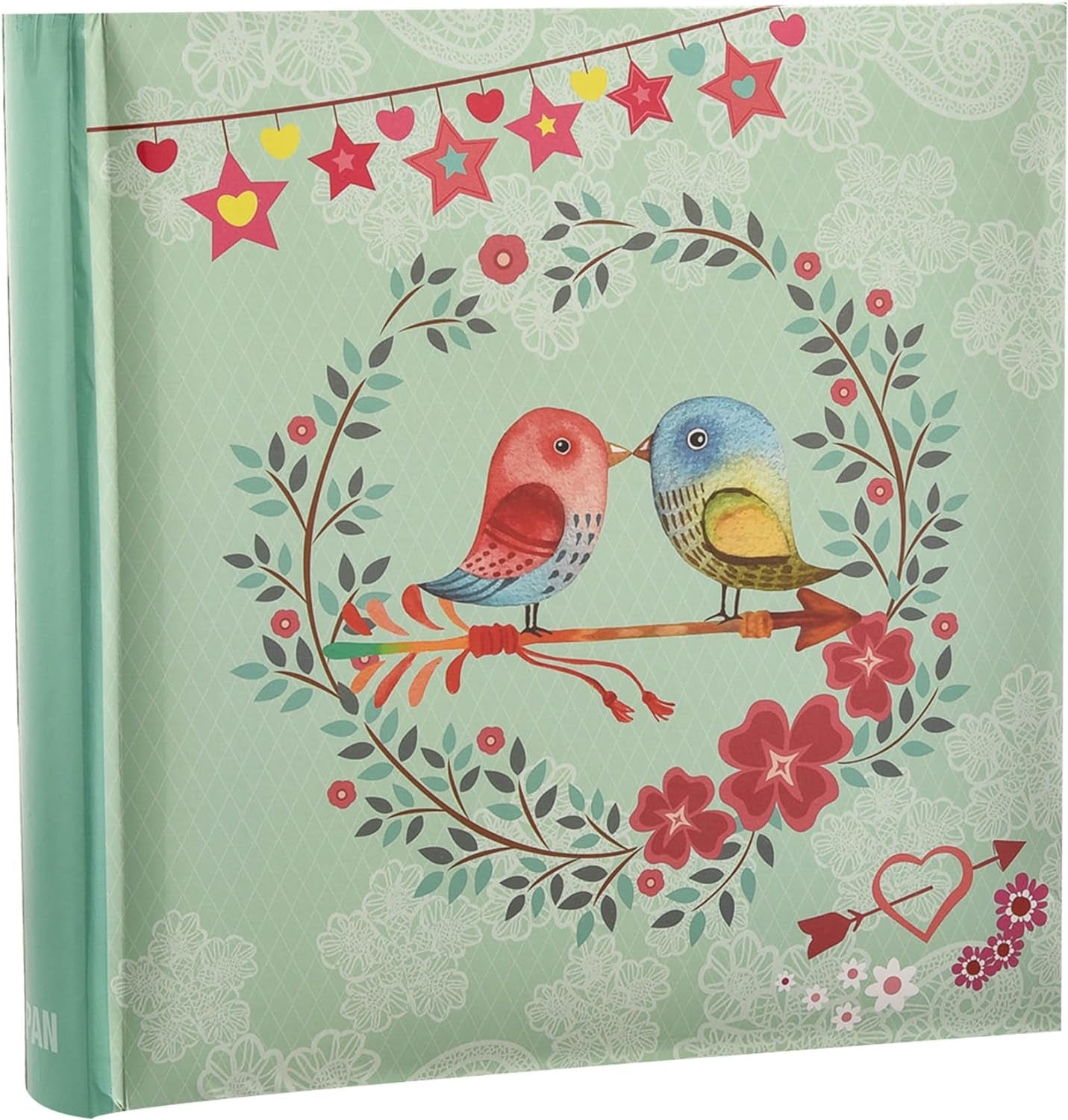 Vintage Bird Photo Album Slip in Case Memo Album 6X4" for 200 Photos