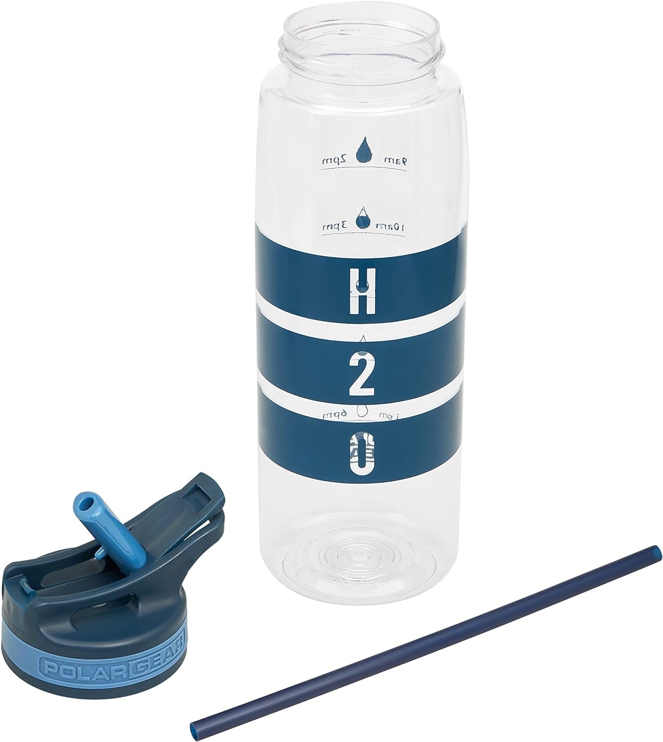 Aqua Curve Tritan 750Ml Water Tracker Bottle. Flip up Straw. Measure Hydration & Drinking Goals. Ideal for Cycling Gym Swim & School. Reusable Leak Proof Non-Spill