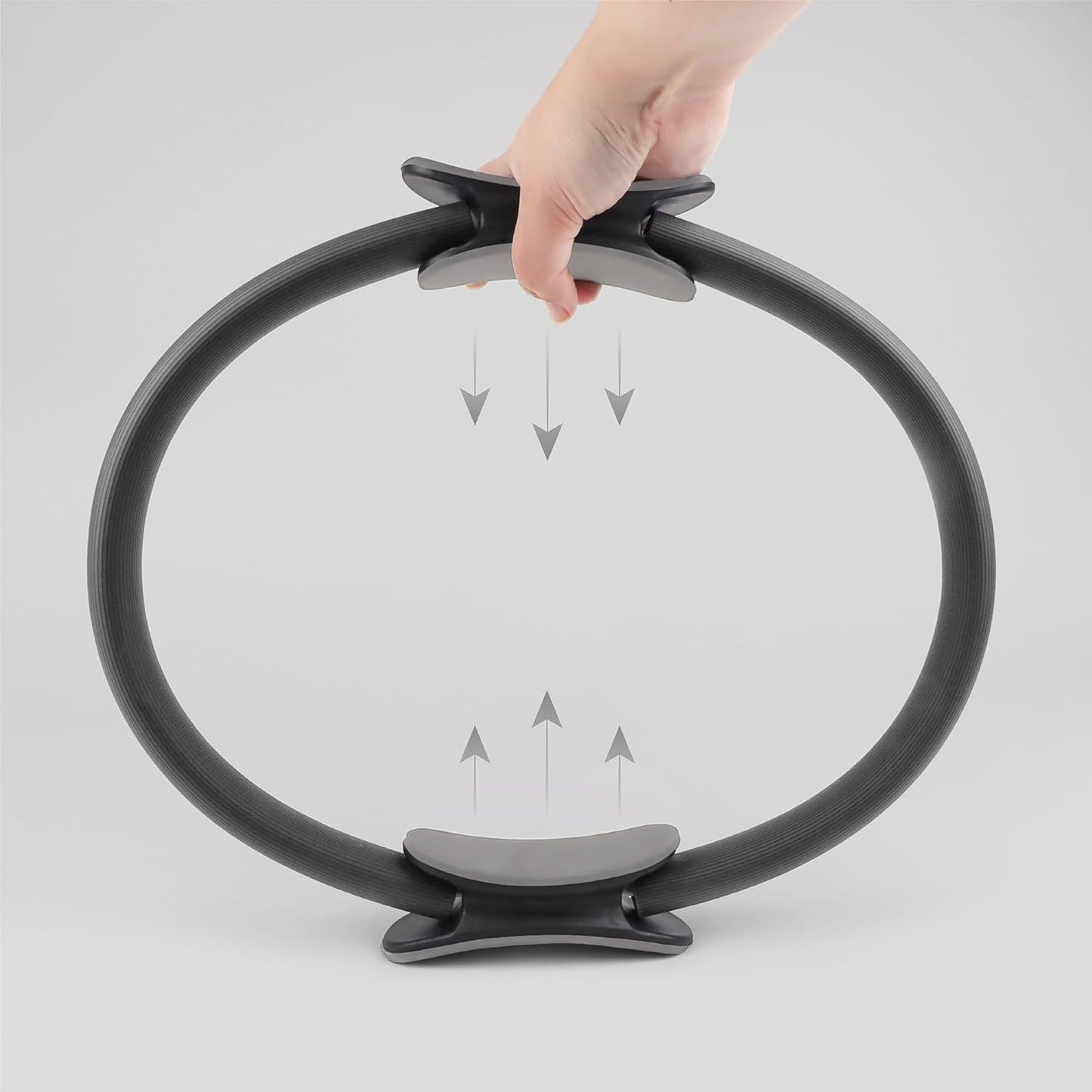 Pilates Ring - Double Handle Exercise Circle Fitness Magic Circle Resistance Ring Dual Grip for Yoga Core Training - 15 Inch