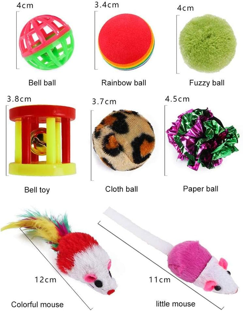 20Pcs Kitten Toys Cat Interactive Toys Set for Indoor Cats