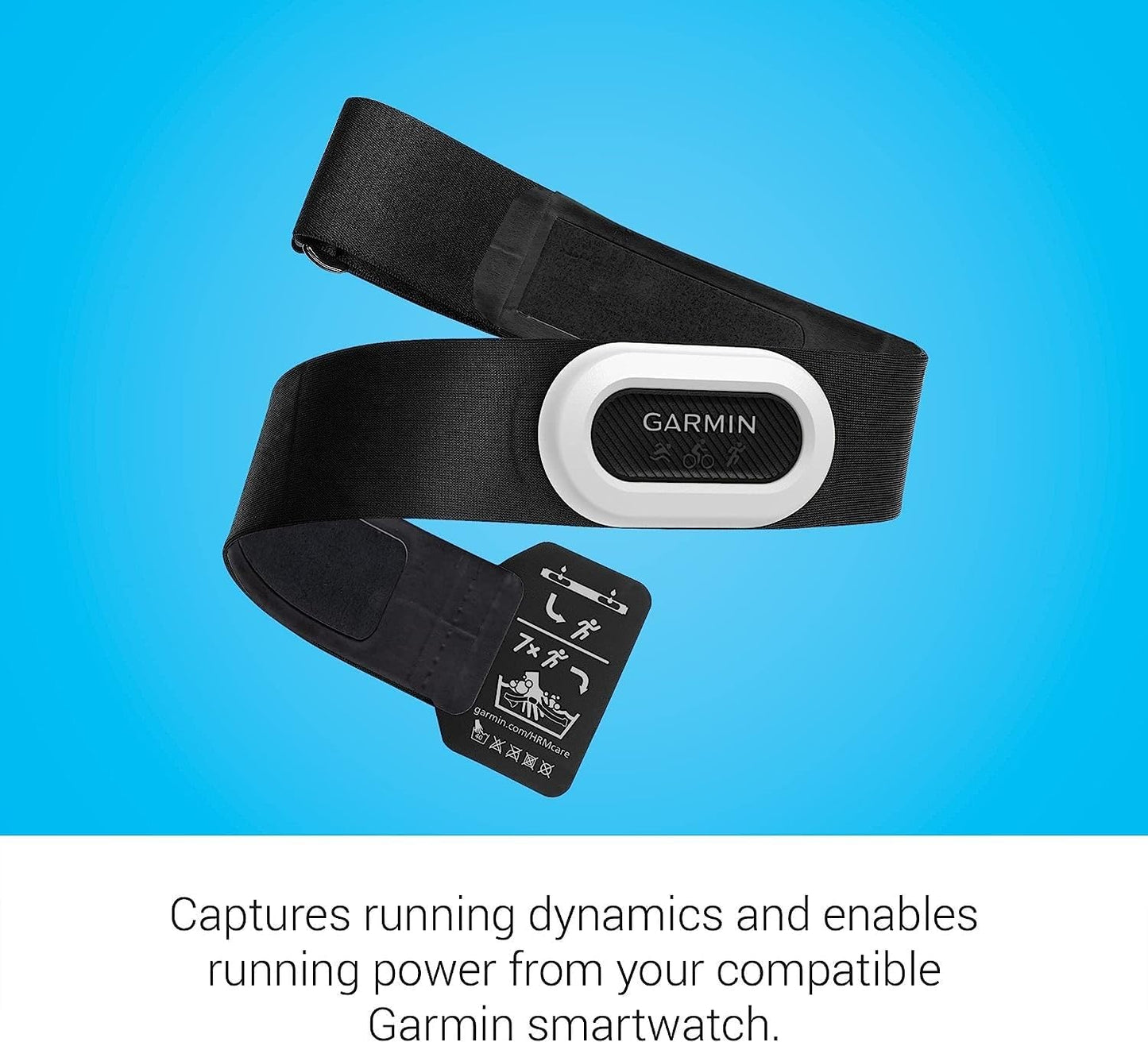 Hrm-Pro plus - Premium Chest Strap for Recording Heart Rate and Running Efficiency Values Such as Step Rate & Ground Contact Time, Treadmill, ANT+ & Bluetooth Technology, Black