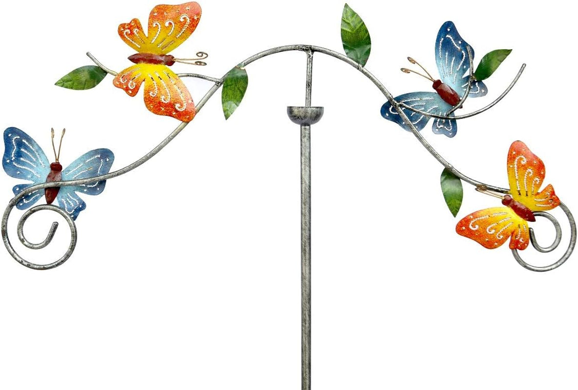 Garden Wind Spinner - Wind Sculpture - Butterfly Family