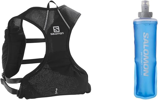 Agile 2 Set Unisex Running Vest with Flask Included, Essential Capacity, Reflective Detailing