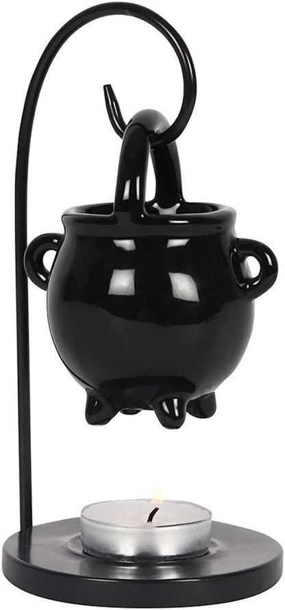 Something Different  Hanging Cauldron Pagan Oil Burner Light 20 X 12 X 12 Black