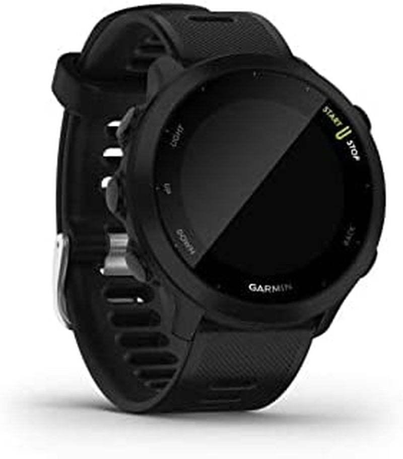 Forerunner 55 Easy to Use Lightweigh GPS Running Smartwatch, Running and Training Guidance, Safety and Tracking Features Included, Black