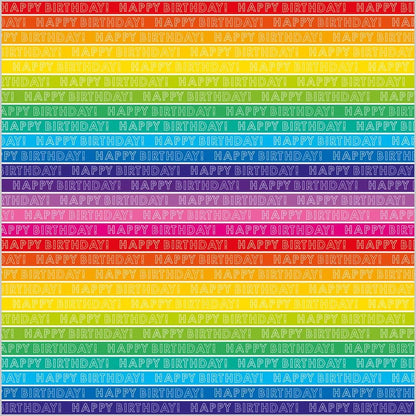 Cards Wrapping Paper 12370A"Rainbow Stripe" Gift Wrap Pack with 2 Sheets & 2 Tags, Plastic Free & Fully Recyclable, Multicoloured