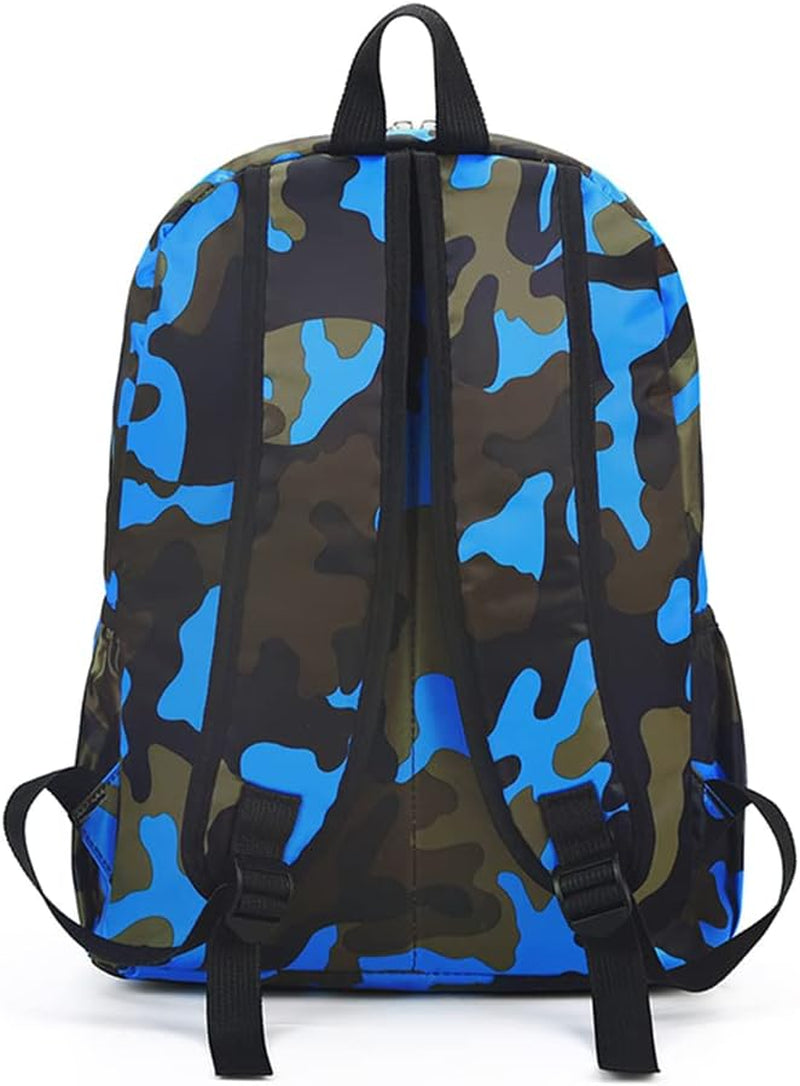 Kids Boys Girls Camouflage School Backpack Children Primary Schoolbag Book Bag Waterproof Nylon Rucksack Casual Daypack