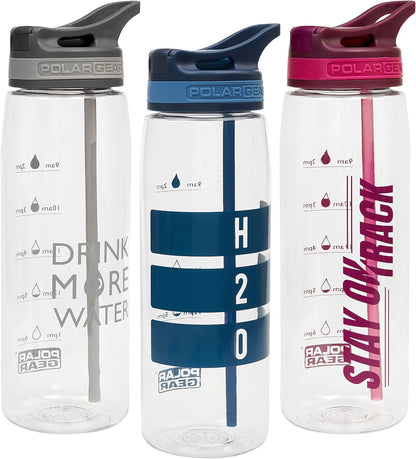 Aqua Curve Tritan 750Ml Water Tracker Bottle. Flip up Straw. Measure Hydration & Drinking Goals. Ideal for Cycling Gym Swim & School. Reusable Leak Proof Non-Spill