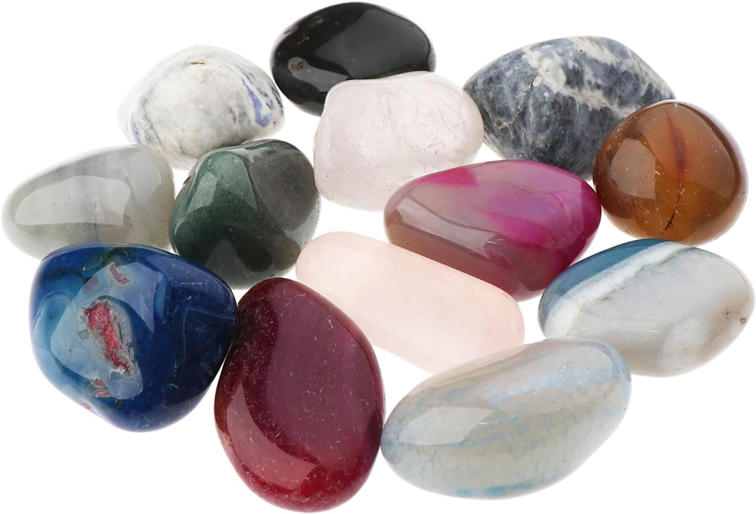 300 G Tumbled Stones Multi Mix 30-35 Mm Healing Stones Gemstones Gemstone Decoration 14703