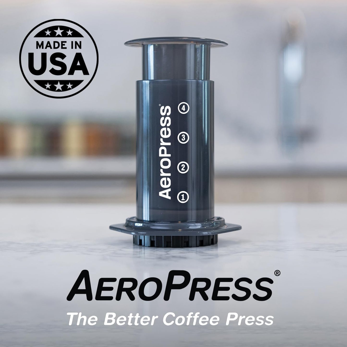 Coffee and Espresso Maker - Quickly Makes Delicious Coffee without Bitterness - 1 to 3 Cups per Pressing,Black