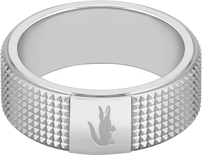 Men'S STENCIL Collection Ring in Stainless Steel