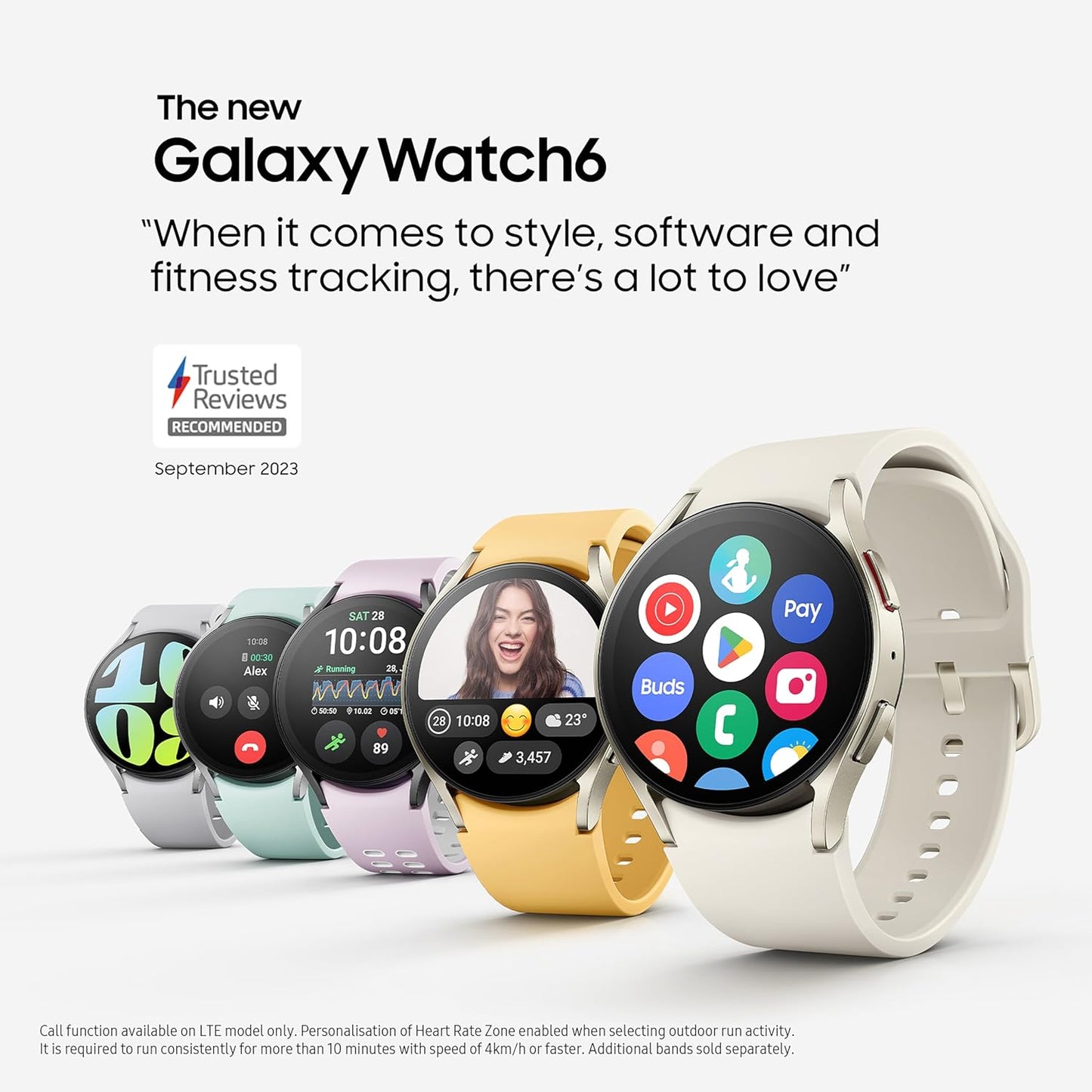 Galaxy Watch6 Smart Watch, Fitness Tracker, Bluetooth, 40Mm, Gold, 3 Year Extended Warranty (UK Version)