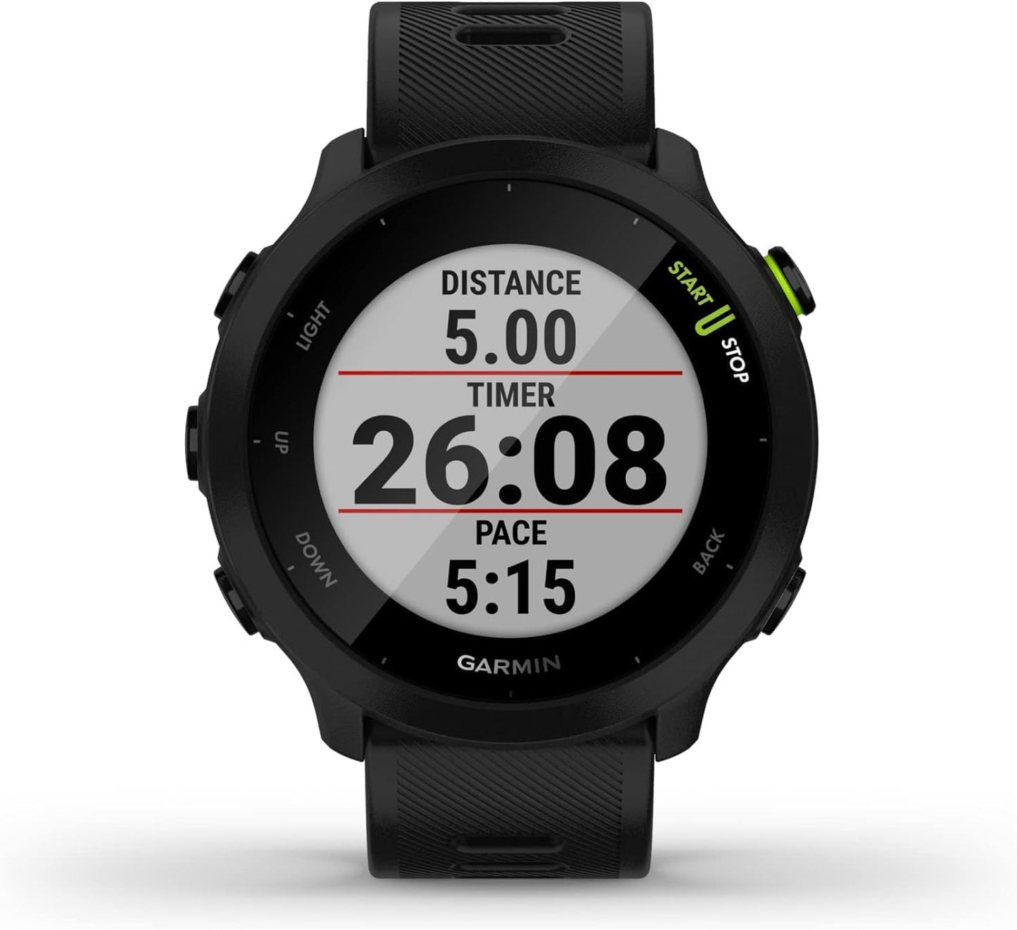 Forerunner 55 Easy to Use Lightweigh GPS Running Smartwatch, Running and Training Guidance, Safety and Tracking Features Included, Black