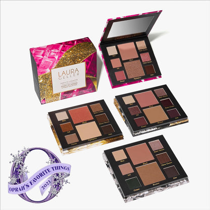 2023 Oprah'S Favorite Things Annual Party in a Palette Guest of Honor Gift Set -Curated 4 Full Face Makeup Palettes- Includes Eyeshadow, Highlighter, and Blush - Travel Friendly