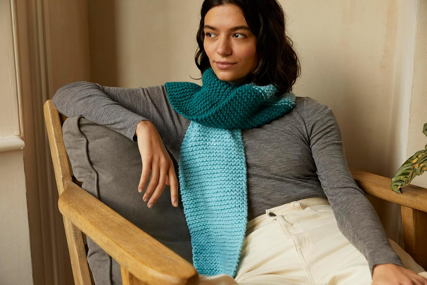 Serene Scarf Mindful Making – Knitting Kit