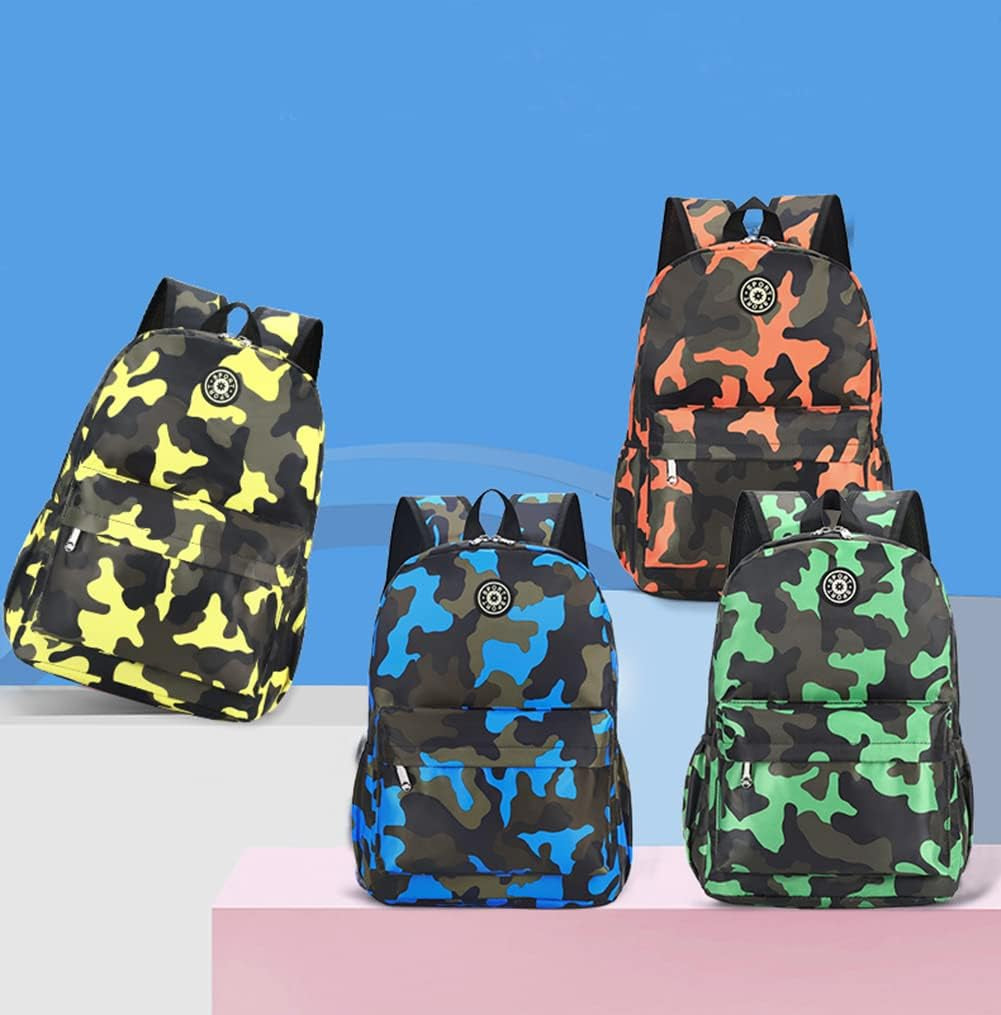 Kids Boys Girls Camouflage School Backpack Children Primary Schoolbag Book Bag Waterproof Nylon Rucksack Casual Daypack