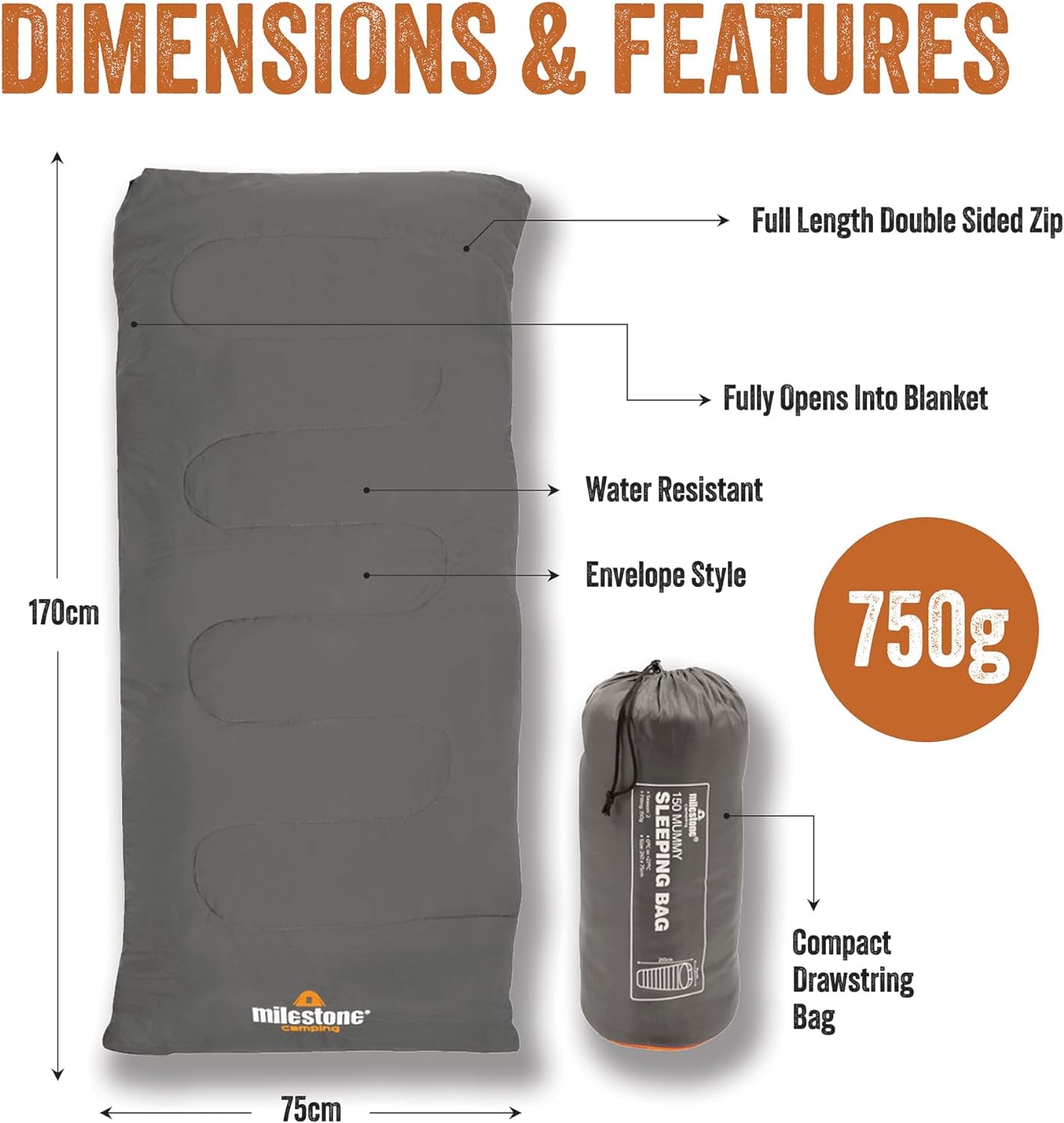 Camping Envelope Single Sleeping Bags