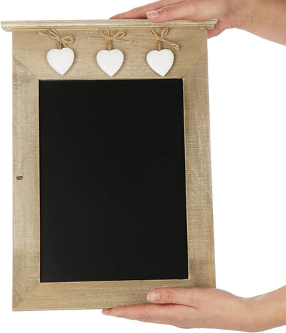 ® Memo Board - Chalk Board for Hanging up - Decorative Black Board to Write on - 38.5 X 28.5 Cm (01 Piece - 38.5 X 28.5 Cm)