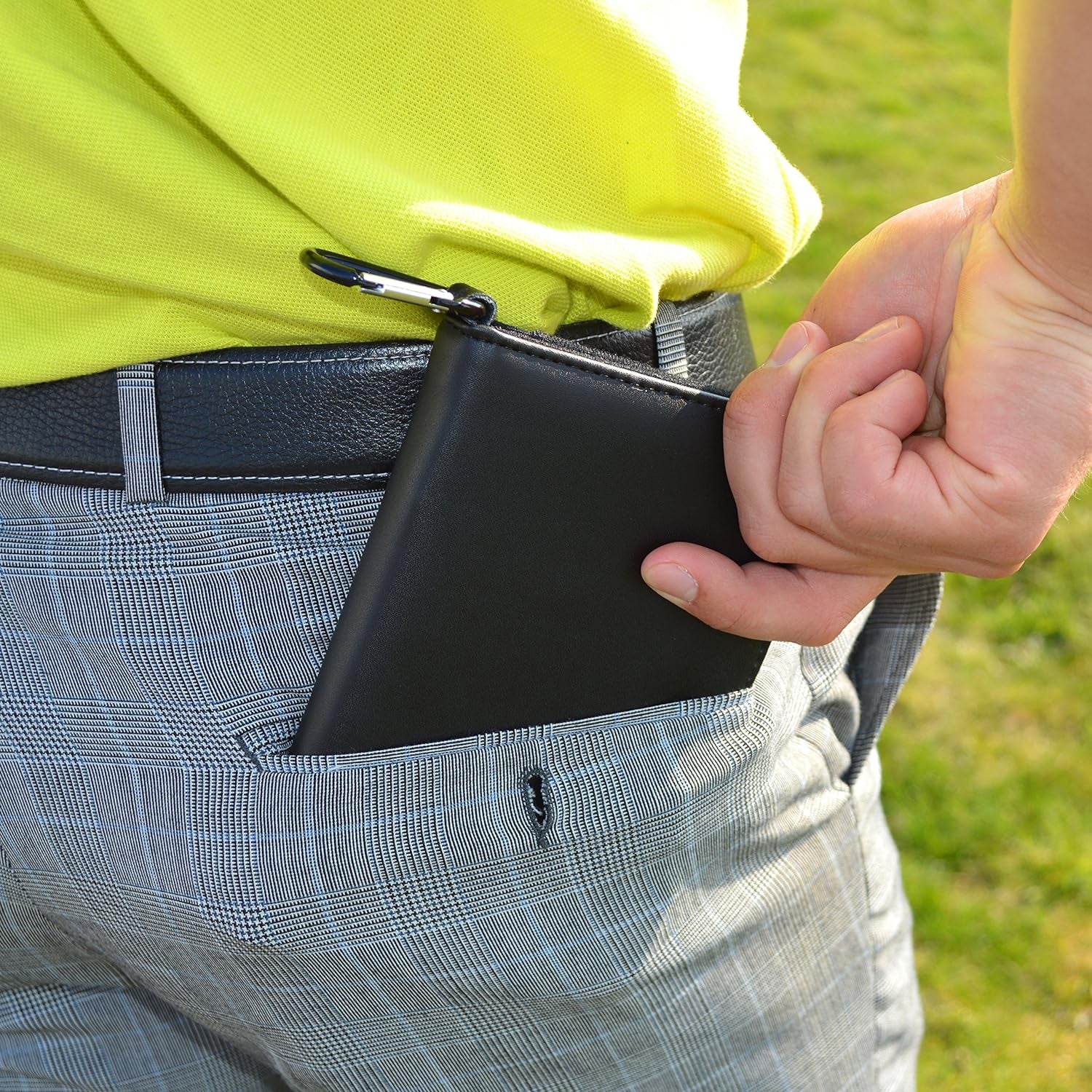 Golf Leather Organiser - Black