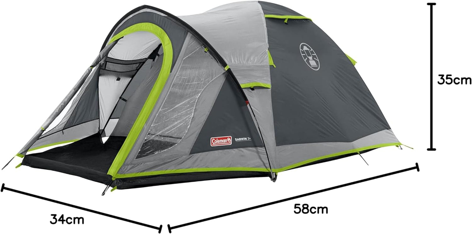 Tent Darwin, Compact Dome Tent, Also Ideal for Camping in the Garden, Lightweight Camping and Hiking Tent, Waterproof, Sewn-In Groundsheet