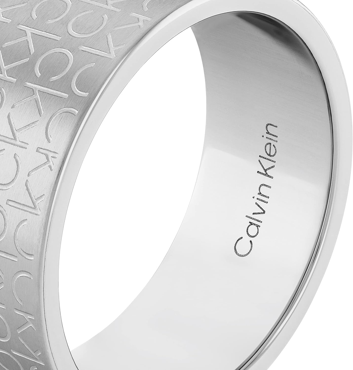 Men'S CK ICONIC for HIM Collection Ring Stainless Steel - 35000437F