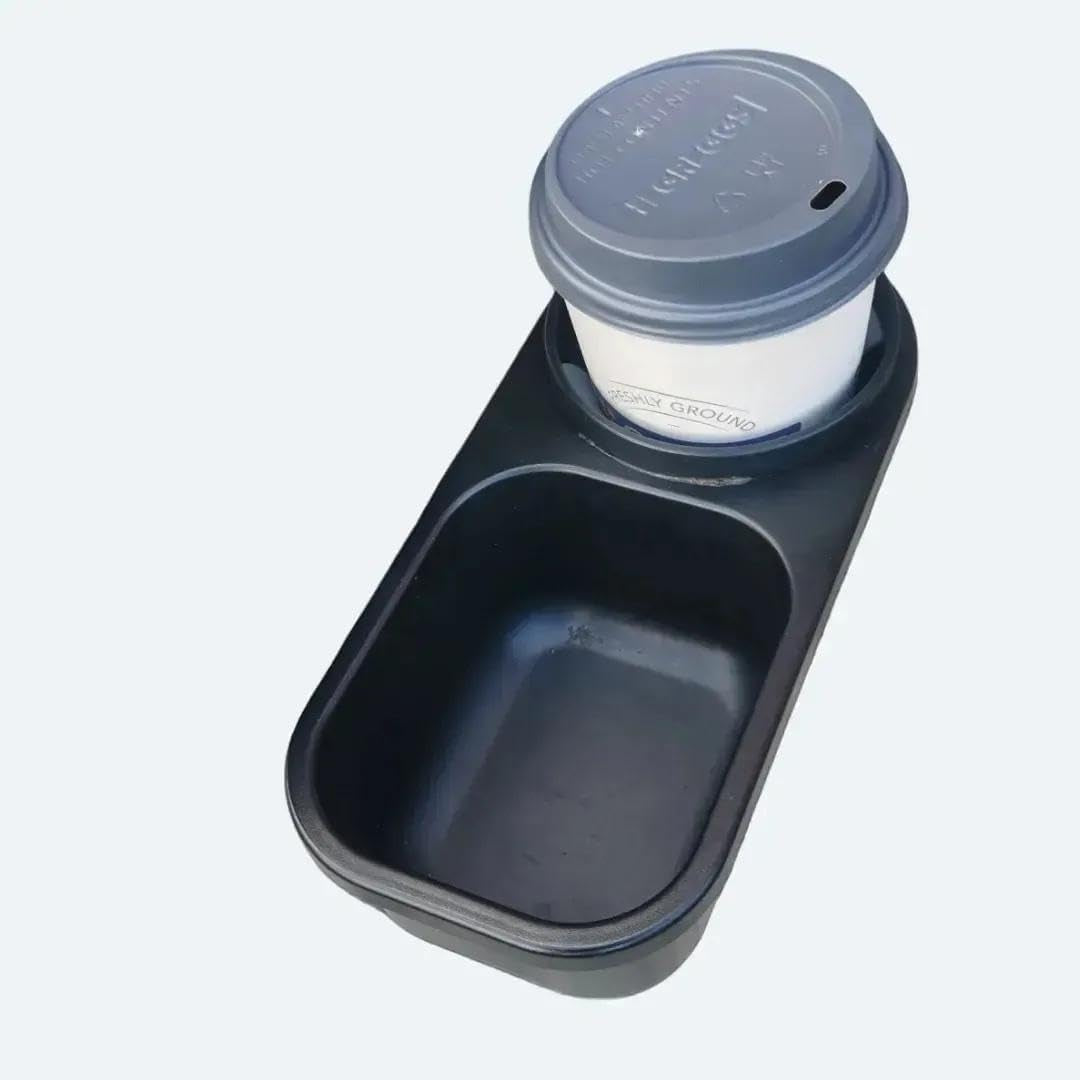 Cup Holder with Tray ; Ideal for Bottle, Keys, Snacks, Cell Phones ; Universal Fit with Any Pushchair, Pram, Buggy, Stroller, Rollator, Wheelchair, Walking Frame