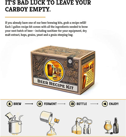 Brown Ale Refill Recipe Kit; 1 Gallon; Ingredients for Home Brewing Beer