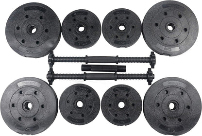 - 25Kg Weights Set, Black