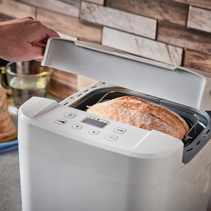 Electric Bread Maker, 12 Program Settings Inc Gluten Free, 3 Crust Settings, 13H Timer, 2 Bread Sizes 750G & 1Kg, Viewing Window, Auto 1Hr Keep Warm Function, Energy Saving, 550W, 27260