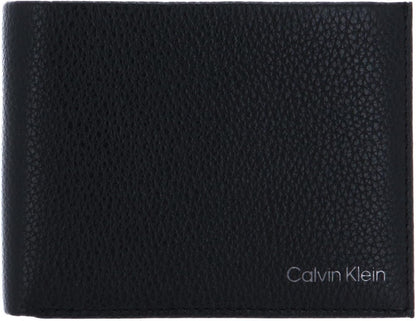 Men'S Warmth Bifold 5CC W/Coin L Wallets, Black, One Size